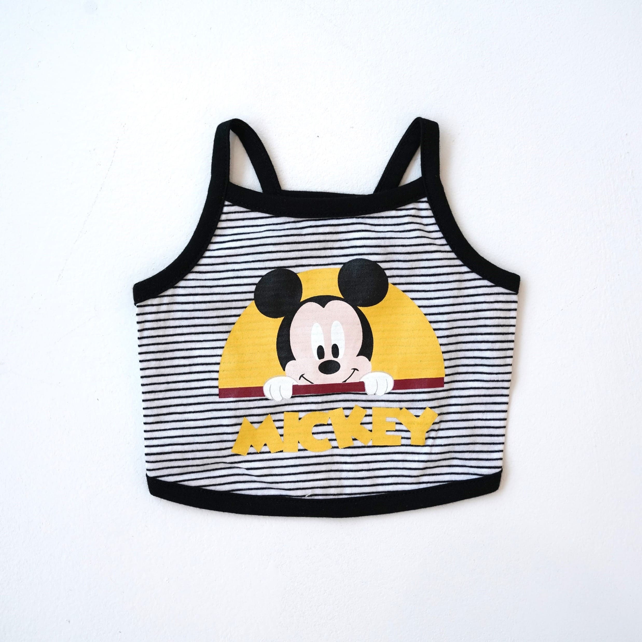 Disney條紋人物短版背心