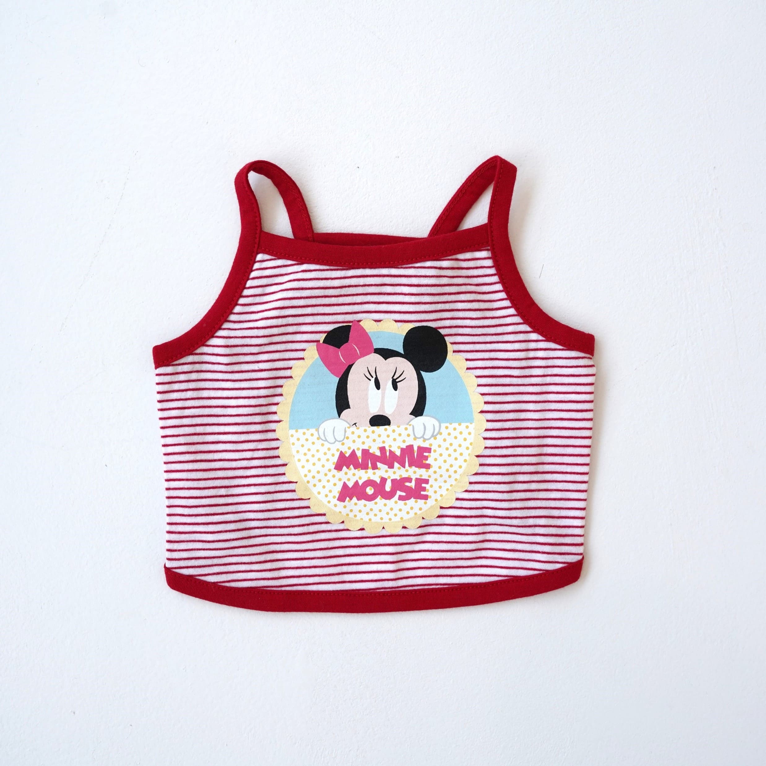 Disney條紋人物短版背心
