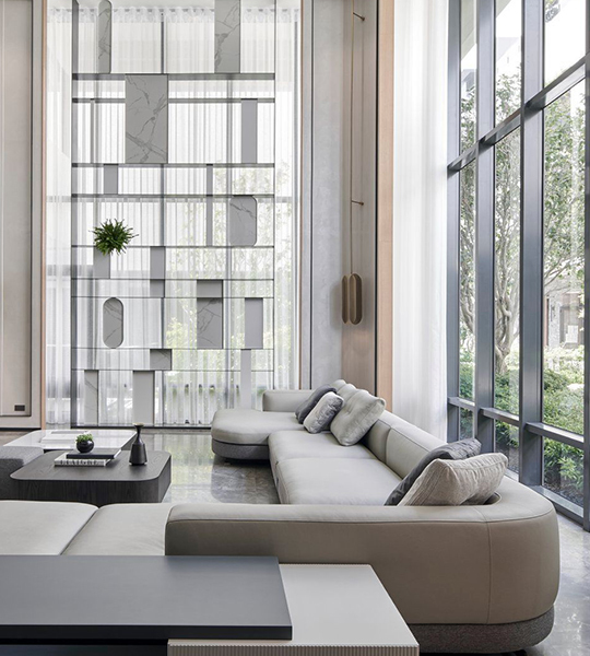 豪宅挑高客廳設計