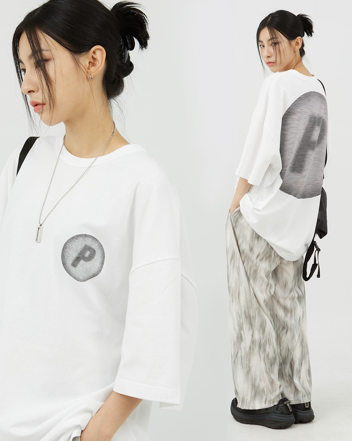 字母短TEE / 白M / 不提供退換貨