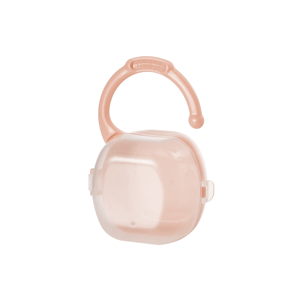 【FARLIN】隨身型可掛式奶嘴收納盒-嫩桃粉