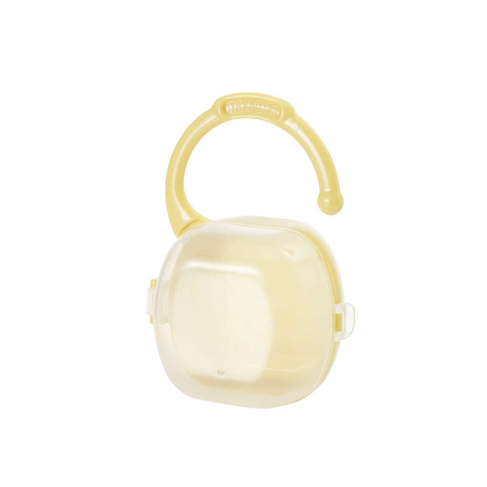 【FARLIN】隨身型可掛式奶嘴收納盒-萊姆黃