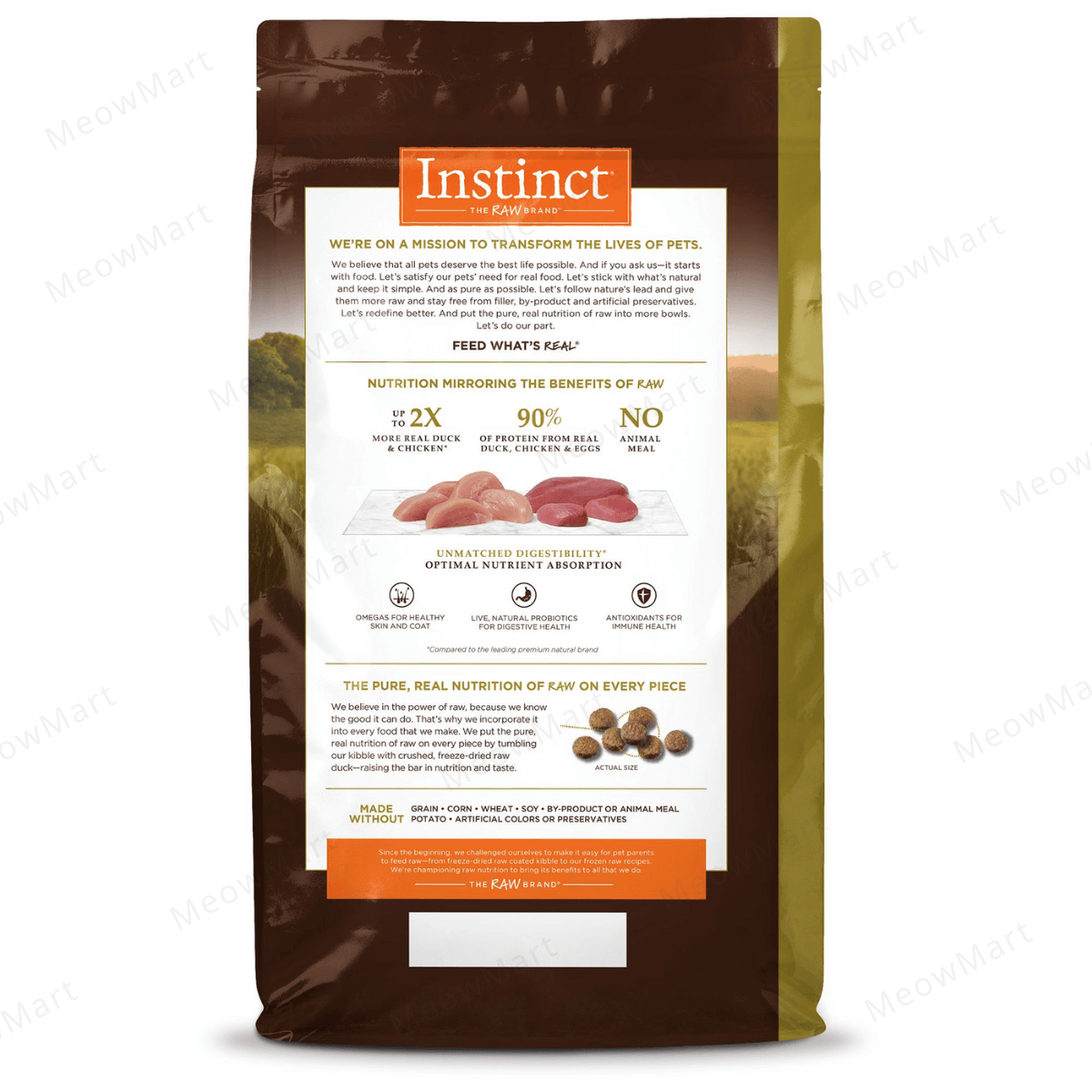 Instinct 95%頂級蛋白質貓糧 - 雞肉 4lbs