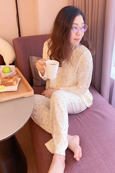 小樹ㄦ型哺乳衣+寬口長褲