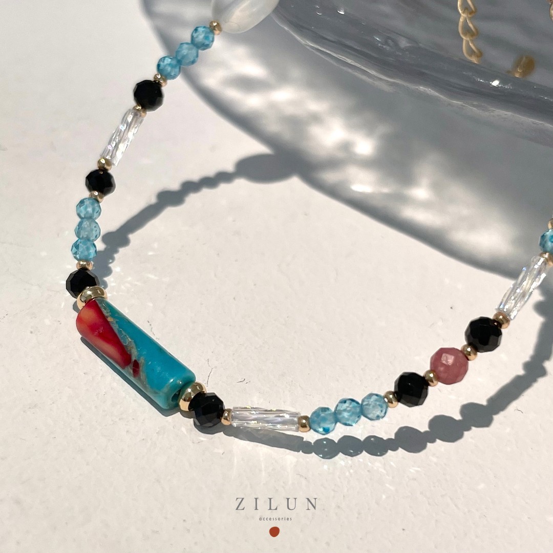 │輕奢│帝皇石物語 • 天然石 • 手鍊 • 美國14K注金 • 14kgf