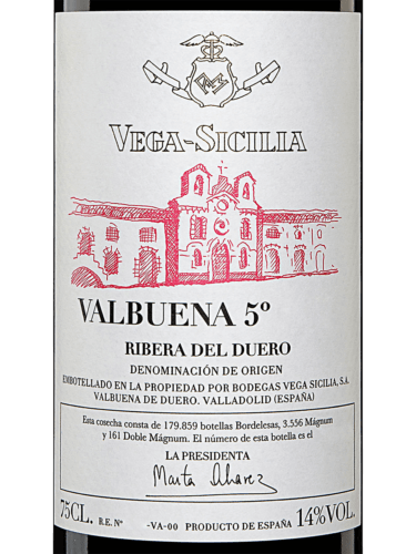 Vega Sicilia Tinto Valbuena 5 2020 (RP95) (1500ml)
