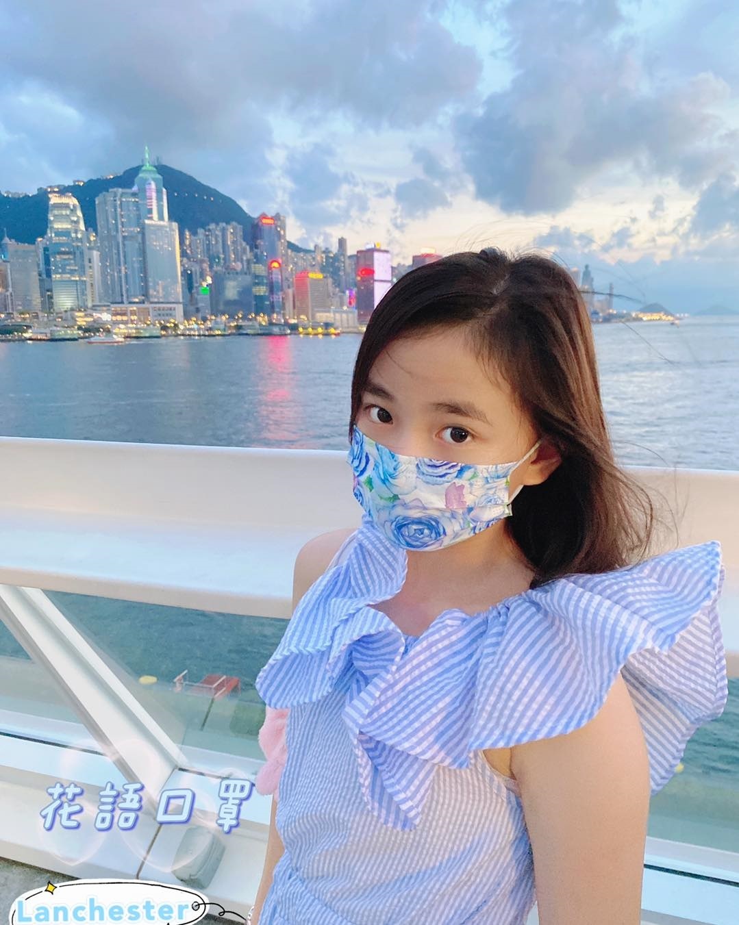 【戀愛物語】Lanchester 家庭裝 三層防護口罩 藍玫瑰三十片 獨立包裝 - 2盒裝