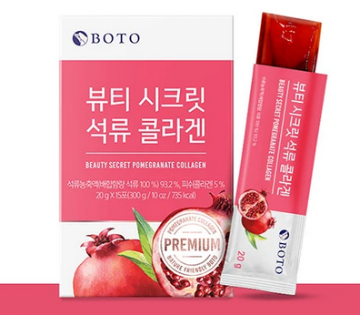 韓國BOTO 紅石榴膠原蛋白果凍條(1盒15包)
