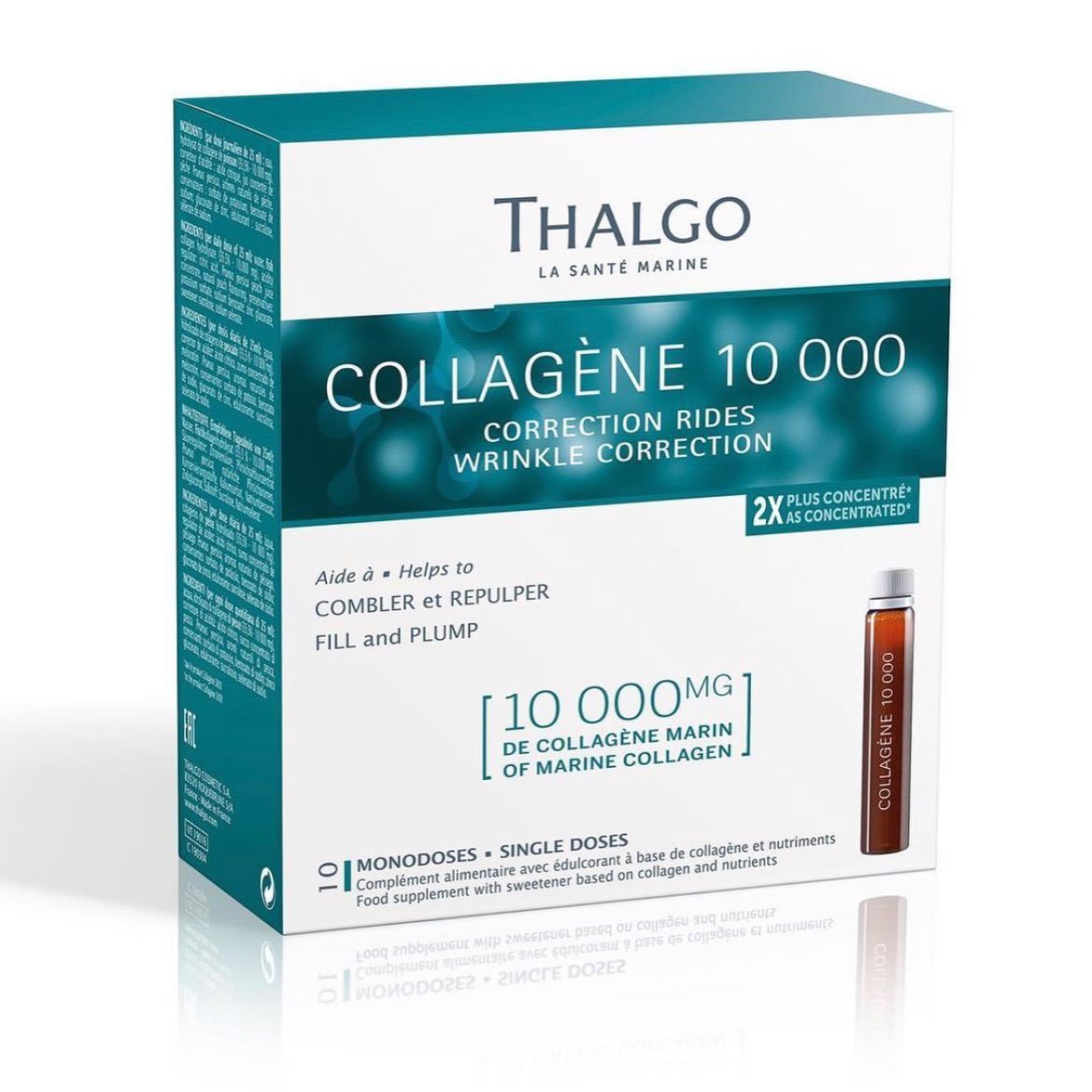 【法國VOGUE推薦】THALGO 膠原蛋白飲 25ml*10   第三代強固型10000單位