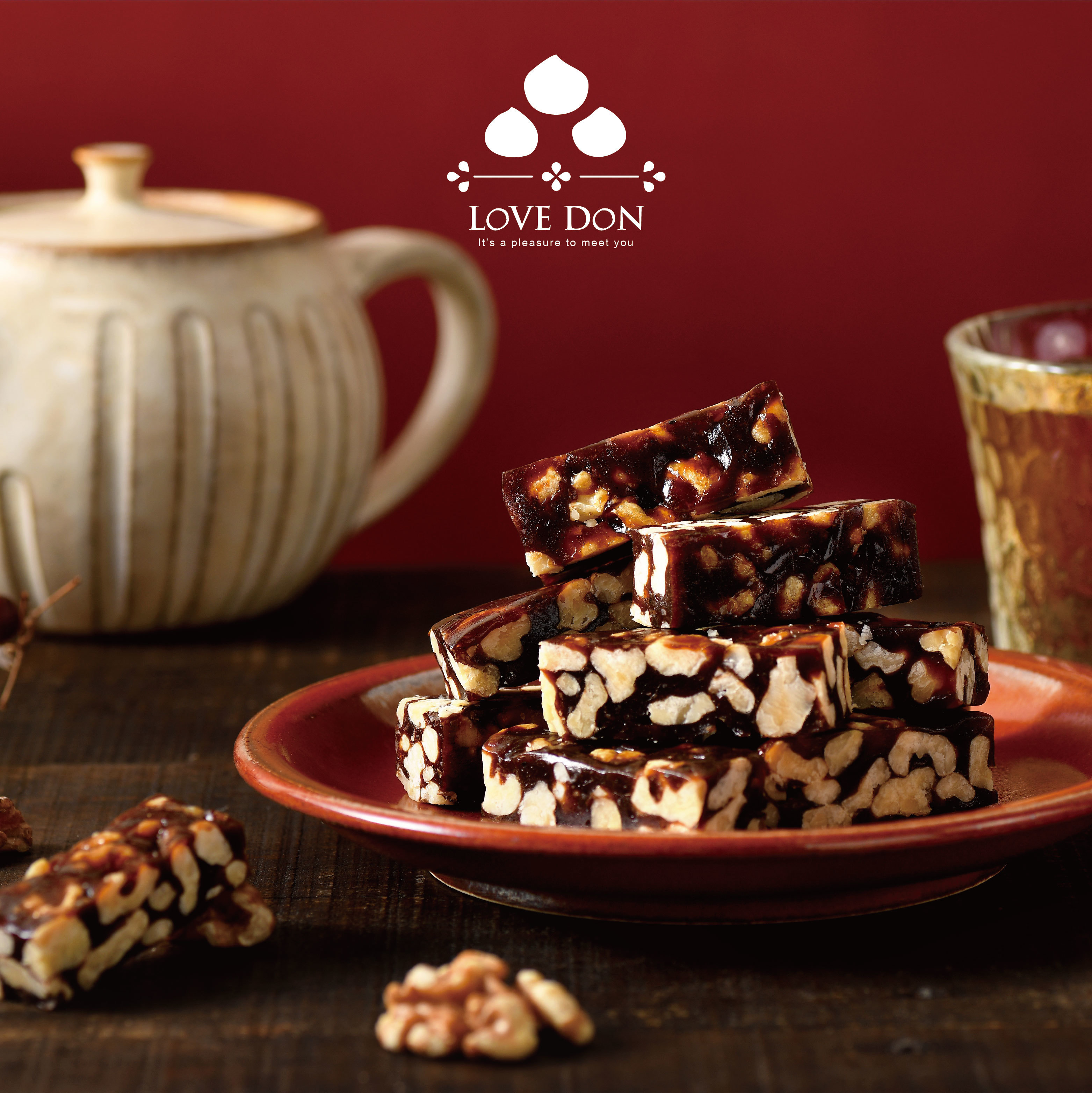 [A08-南棗] 菓珍樂心禮盒- 堅果塔5入+南棗核桃糕200g