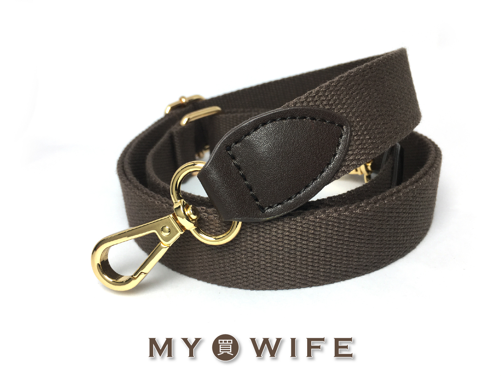 2.5cm織帶+真皮斜揹帶_11色(金/銀/拋青古配件)【LP-CBD036】