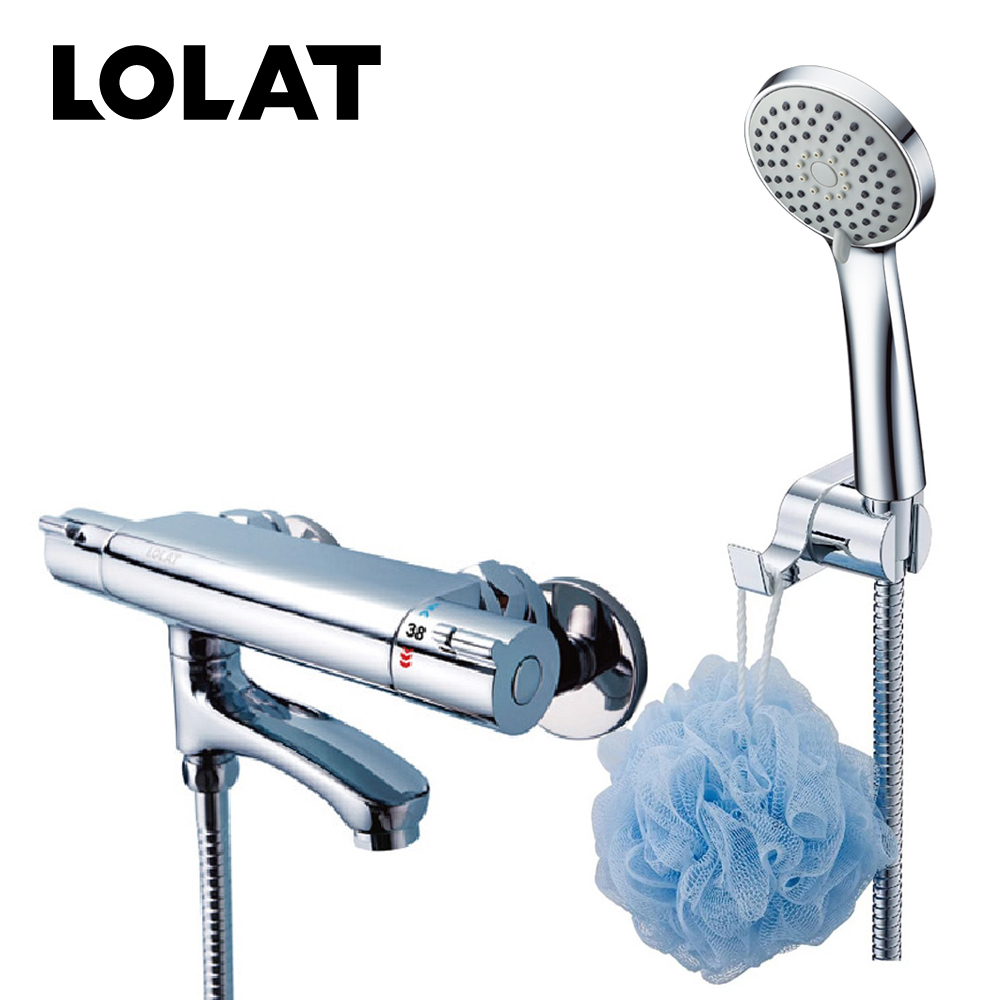 LOLAT恆溫小淋浴水龍頭組-鉻色STN2265H