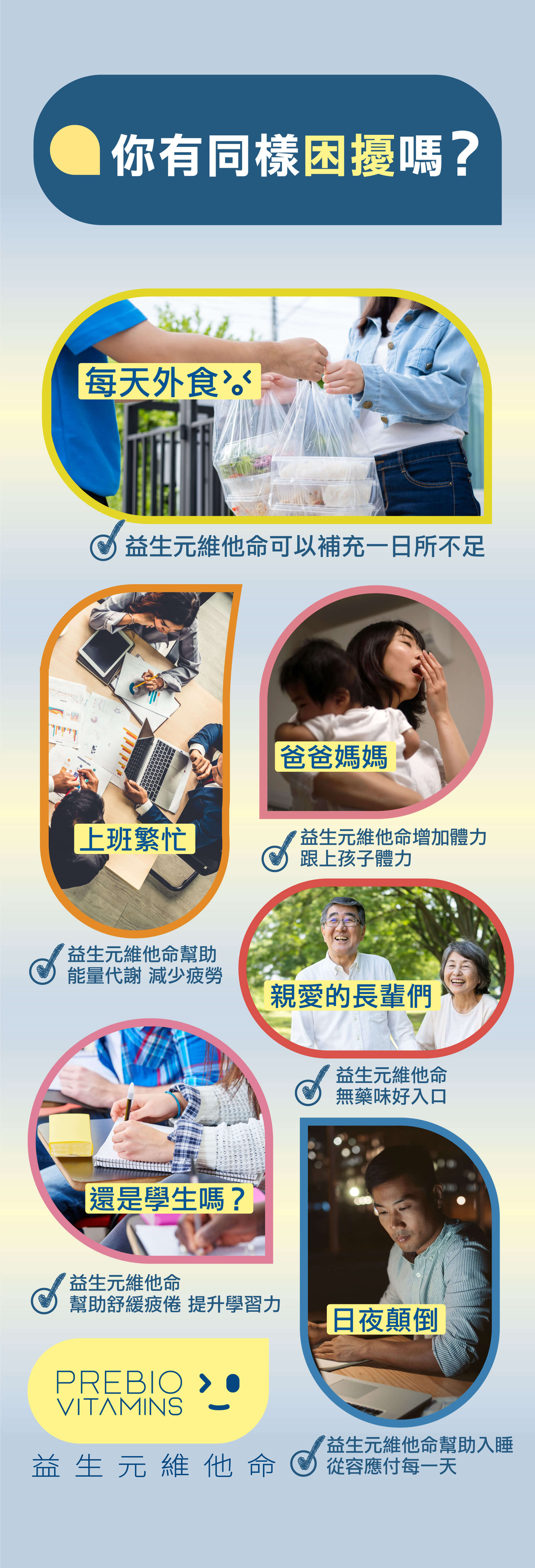 你有這樣的困擾嗎? 每天外食、上班繁忙、日夜顛倒