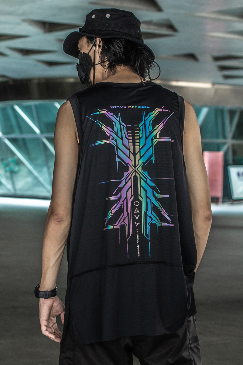 鐳射反光機能冰絲背心