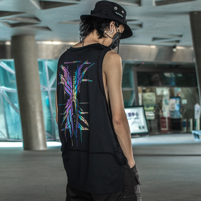 鐳射反光機能冰絲背心