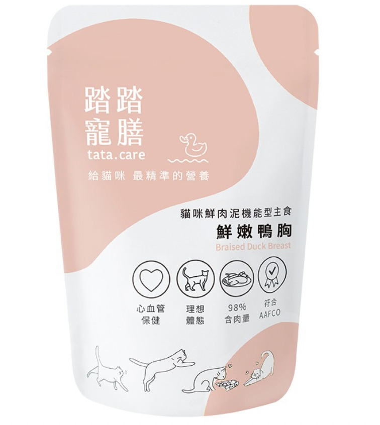 踏踏寵膳-貓咪鮮肉泥機能型主食(鮮燉鴨胸)
