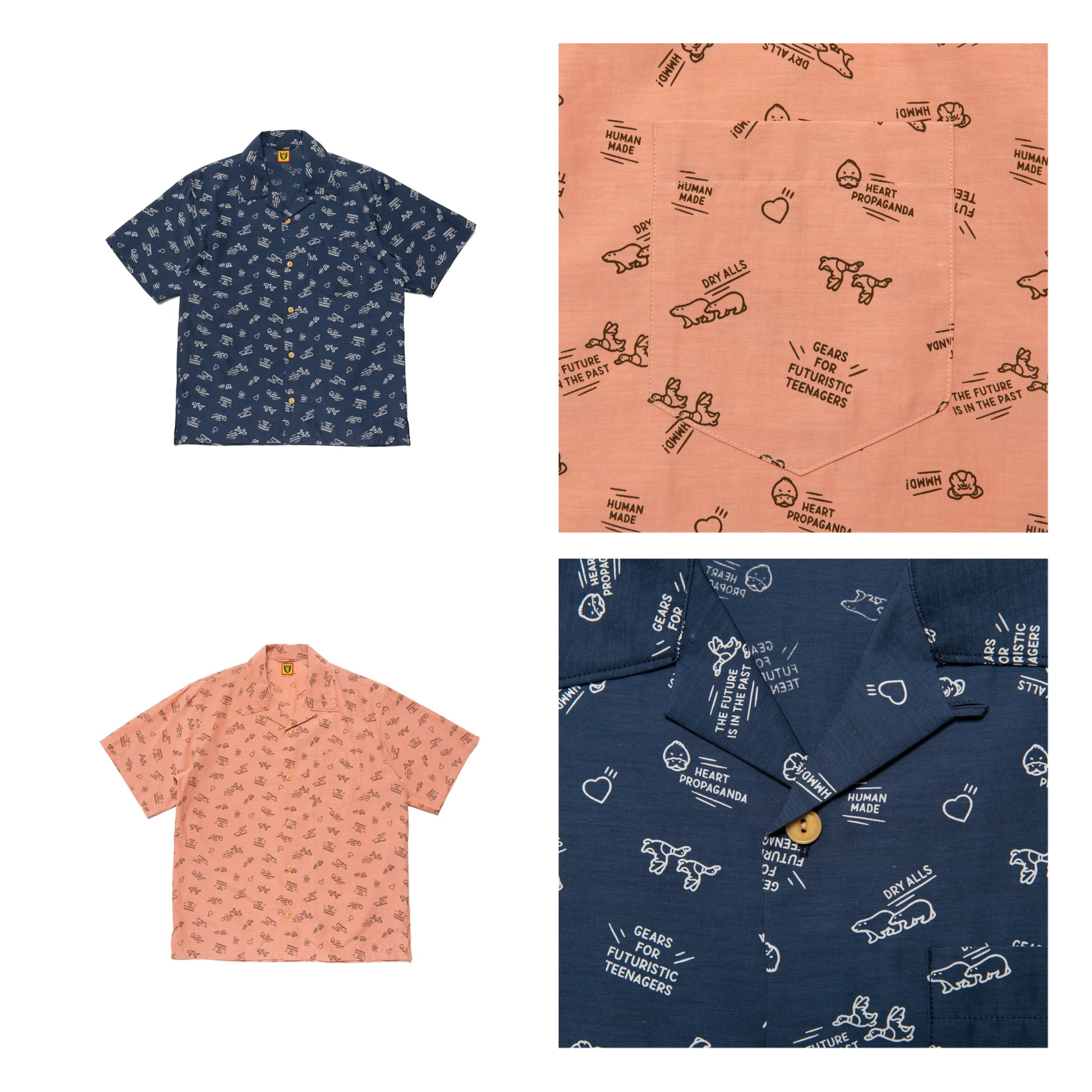 2021AW HUMAN MADE ANIMAL ALOHA SHIRT 動物 襯衫 滿版 現貨