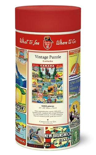 Cavallini & Co. 1000片拼圖 Canada 加拿大