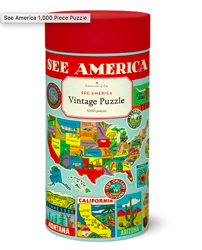 Cavallini & Co. 1000片拼圖 See America 美國