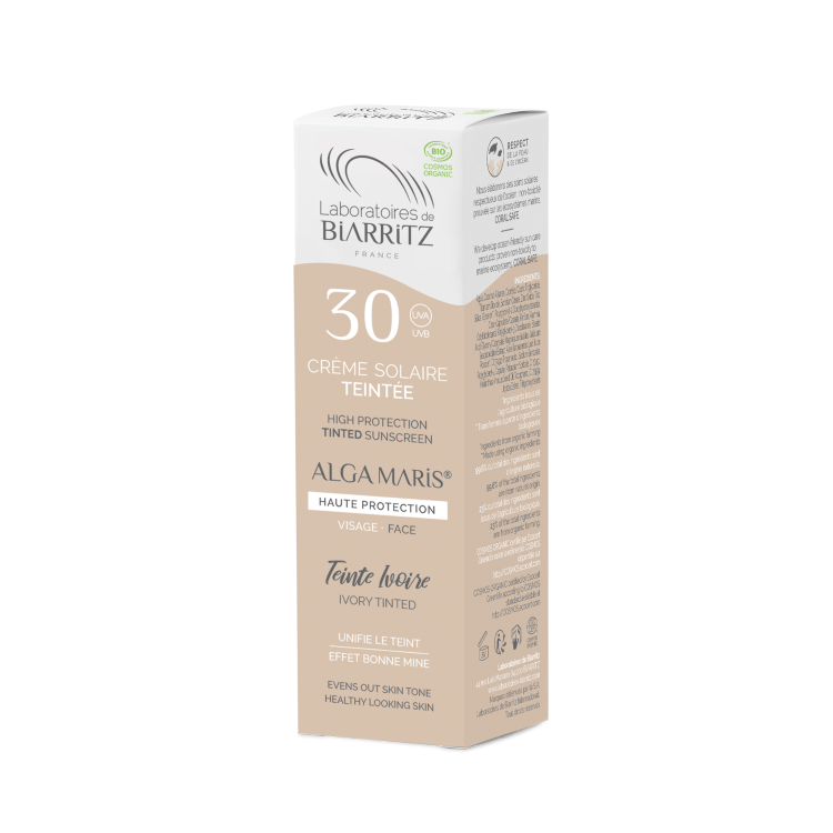 法國 Laboratoires de Biarritz Alga Maris 有機紅海藻透薄潤色防曬面霜 SPF30