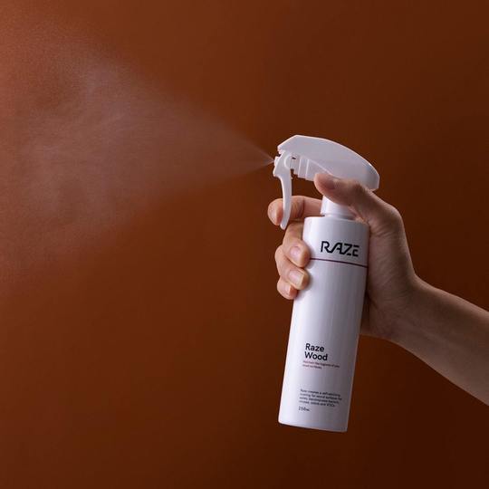 💠光觸媒【木材專用 RAZE Wood】光觸媒【RAZE】消除高達99.9％的細菌，病毒，異味，黴菌及揮發性有機物, 全天候7天24小時全方位屏障，有效期長達3個月