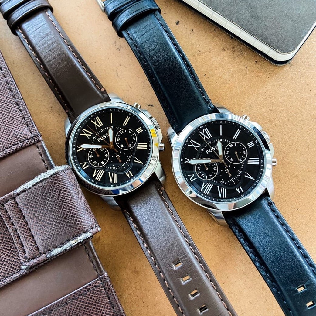 【FOSSIL】Grant 系列 羅馬時標計時腕錶  FS4812IE(黑)/ FS4813IE(咖) 44mm 現代鐘錶