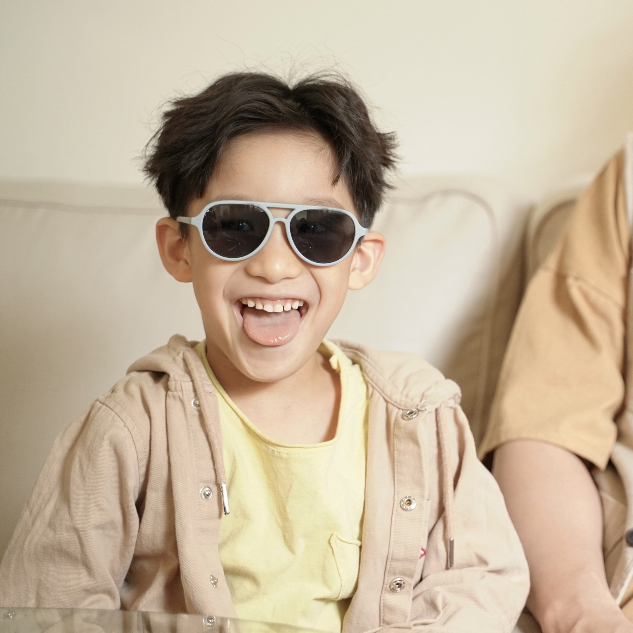 Aviator sunglasses - kids - 霧霧灰藍