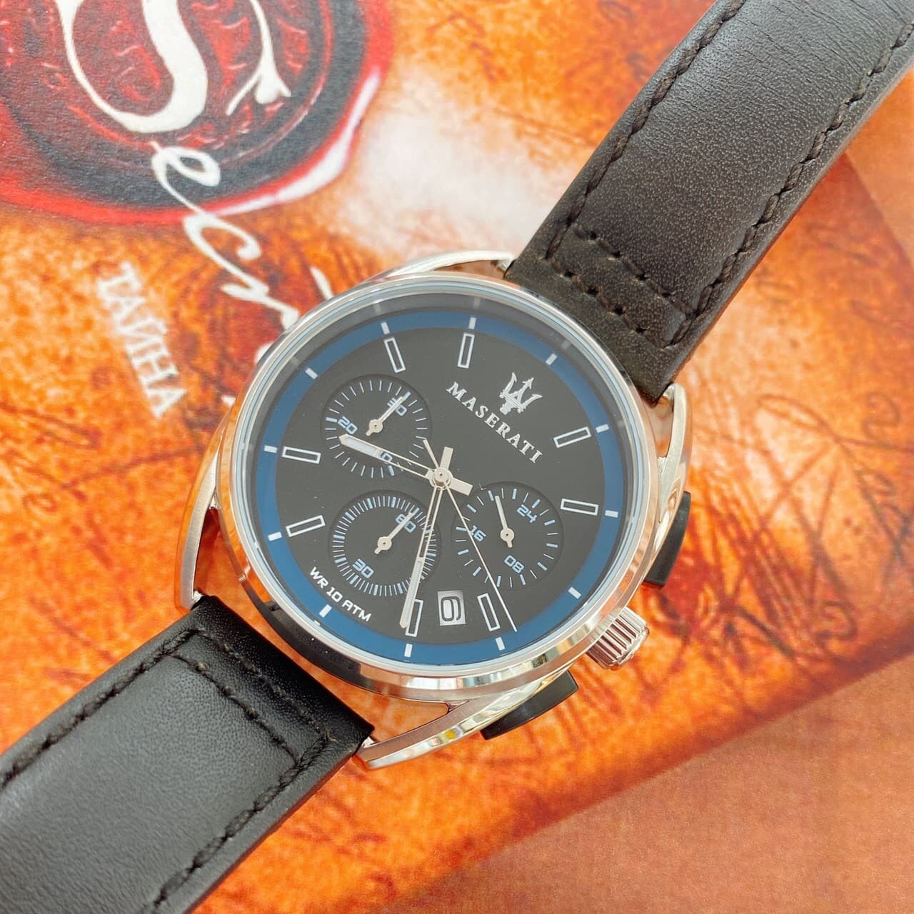 【Maserati瑪莎拉蒂】TRIMARANO 經典船身設計三眼計時腕錶 R8871632001 41mm 現代鐘錶