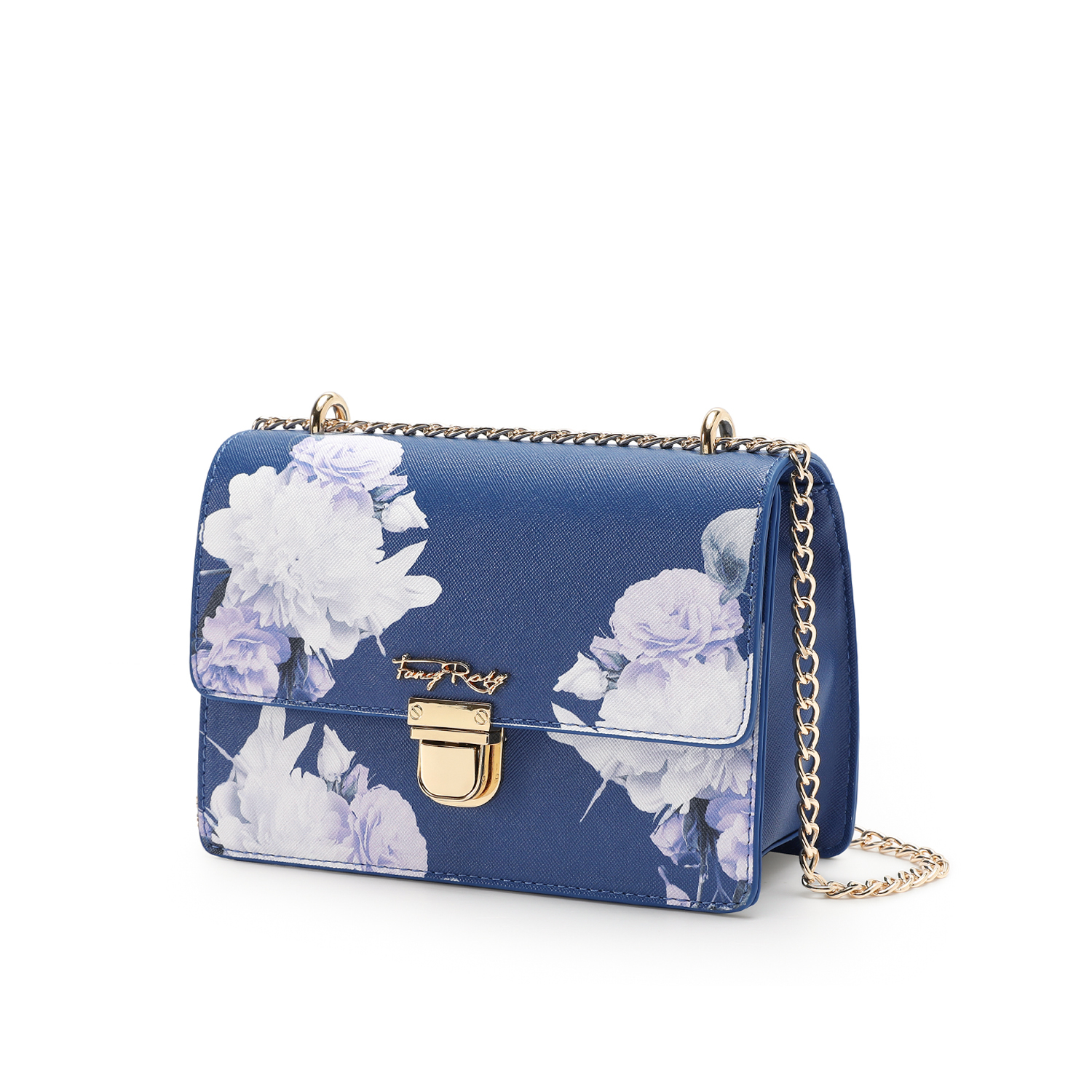 Rosy Romance Floral Print Shoulder Bag