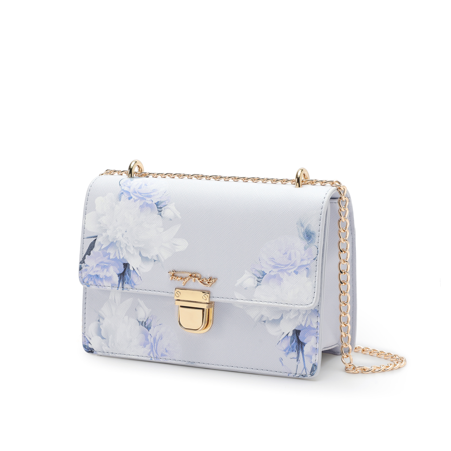 Rosy Romance Floral Print Shoulder Bag