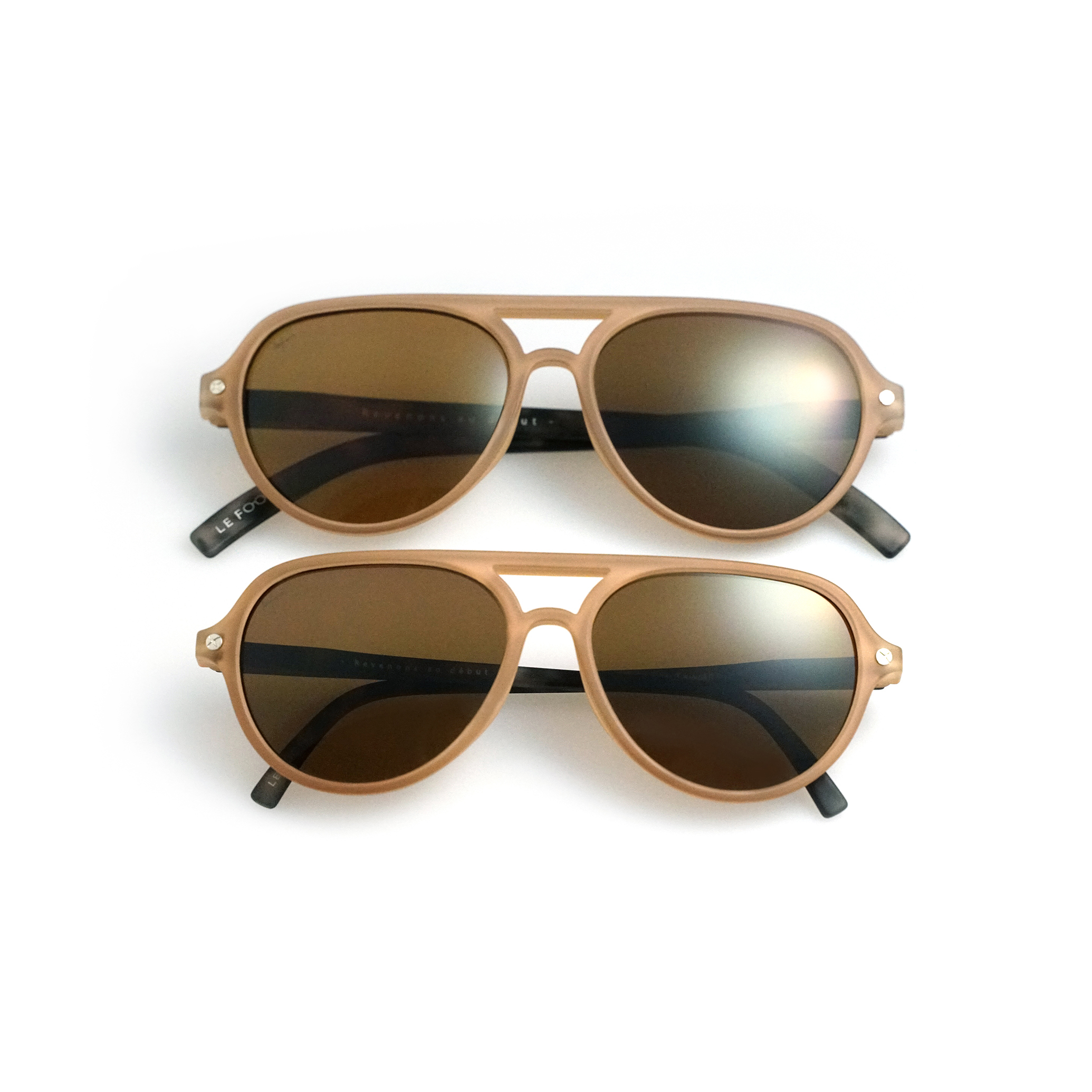 Aviator sunglasses - adult + kids 2支組 - 霧棕迷彩