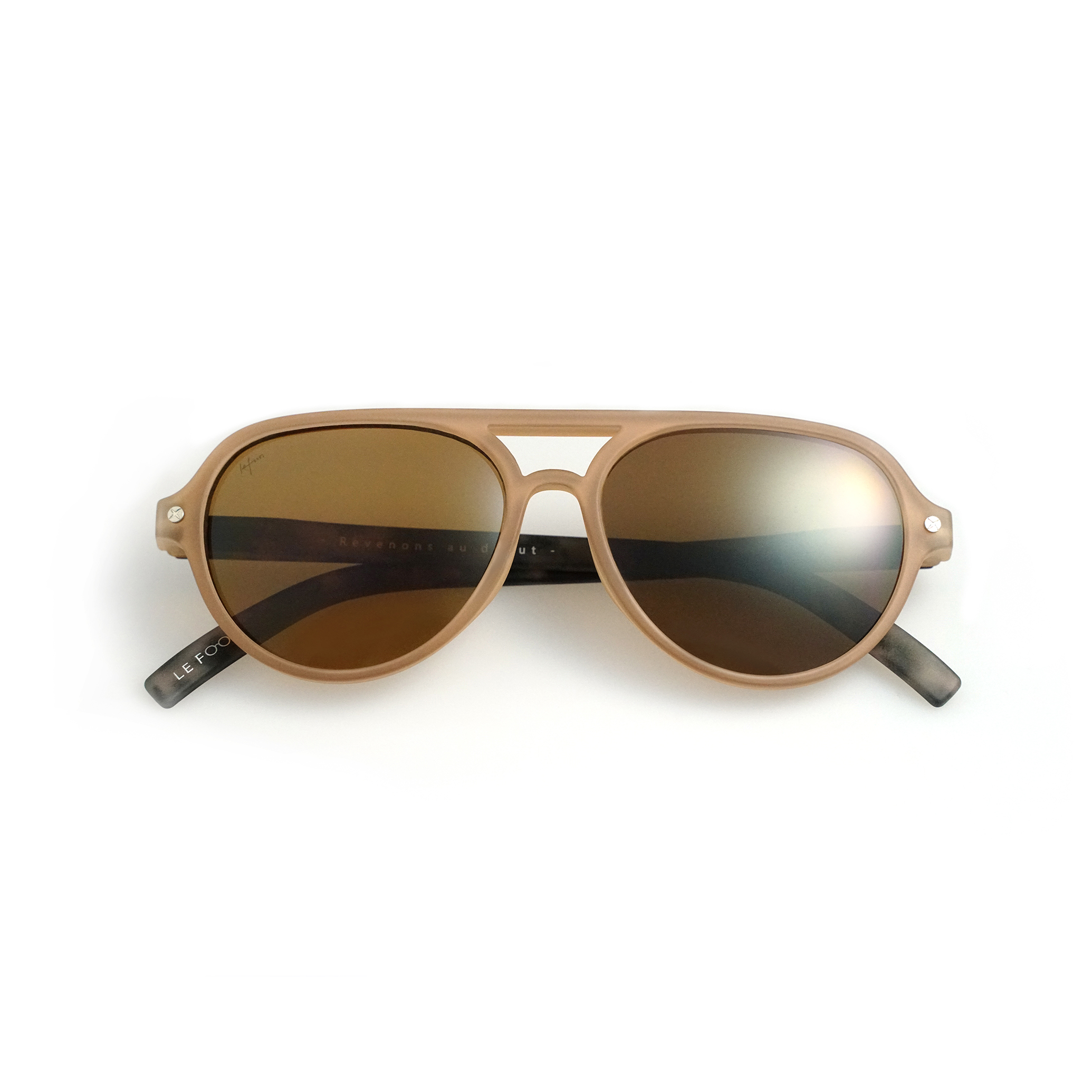 Aviator sunglasses - adult - 霧棕迷彩