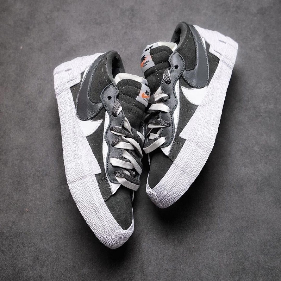 【APAIR】代購Sacai x Nike Blazer Low Iron Grey黑白DD1877-002