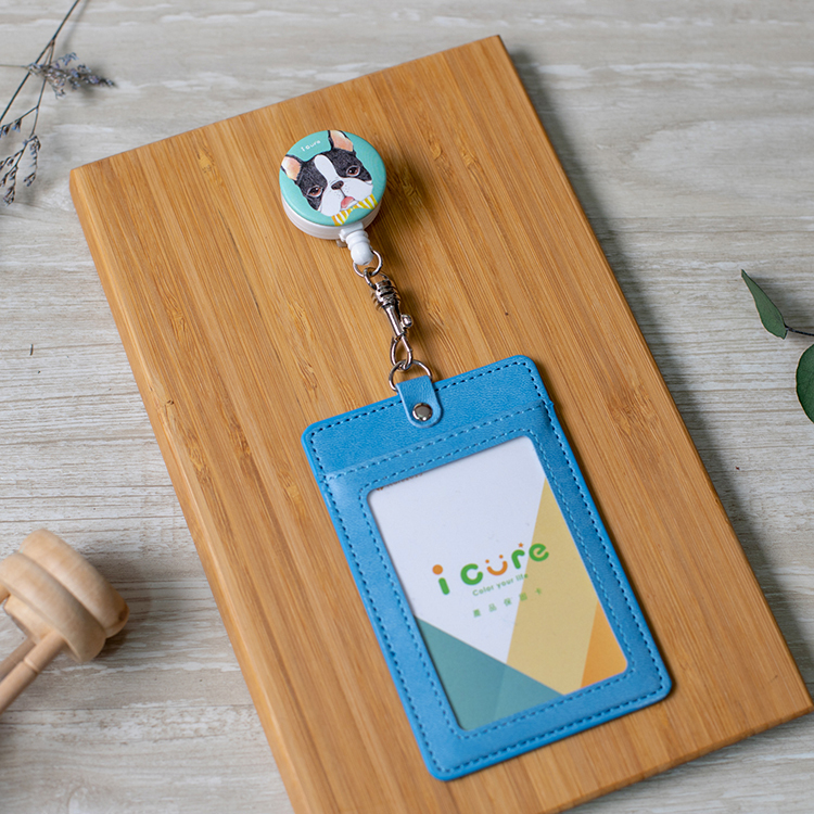 i 好夾 伸縮卡套組 -手繪風系列 / 領結波士頓