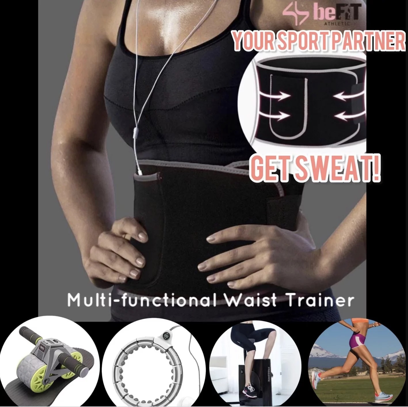 beFIT 爆汗腰帶|Multi-functional waist Trainer【10/19 截單，預計 :10月尾至11月中發貨】