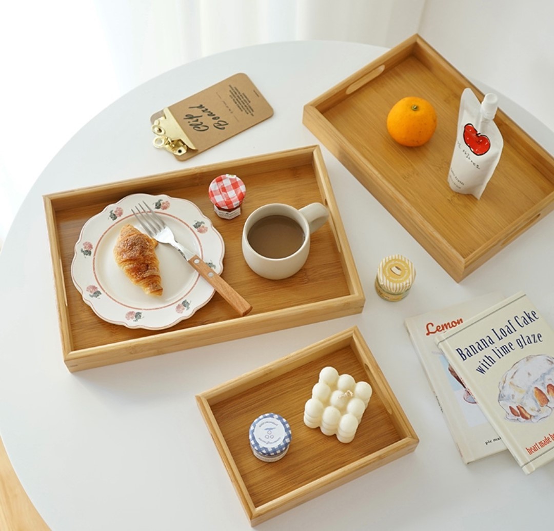 日式簡約風木質托盤