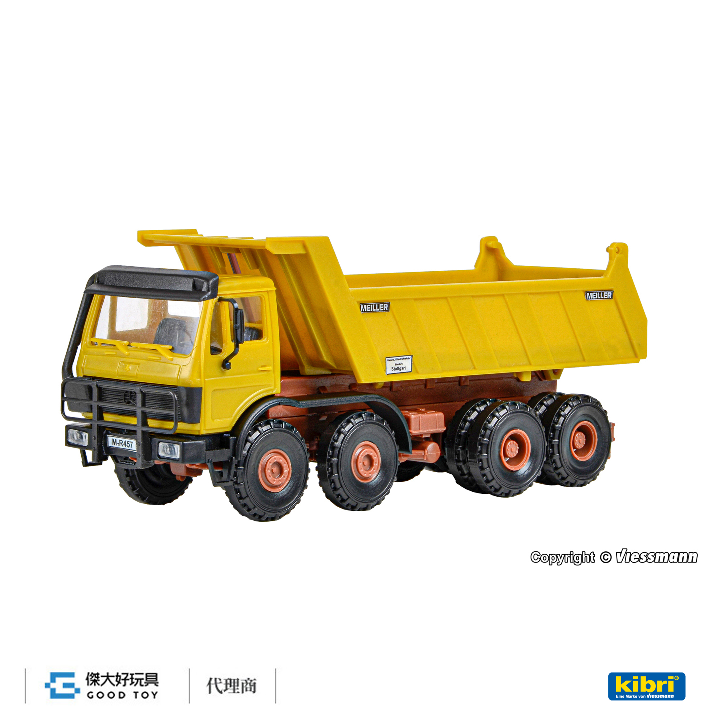 Kibri 14024 (HO kit) Benz MEILLER 4軸 自卸車