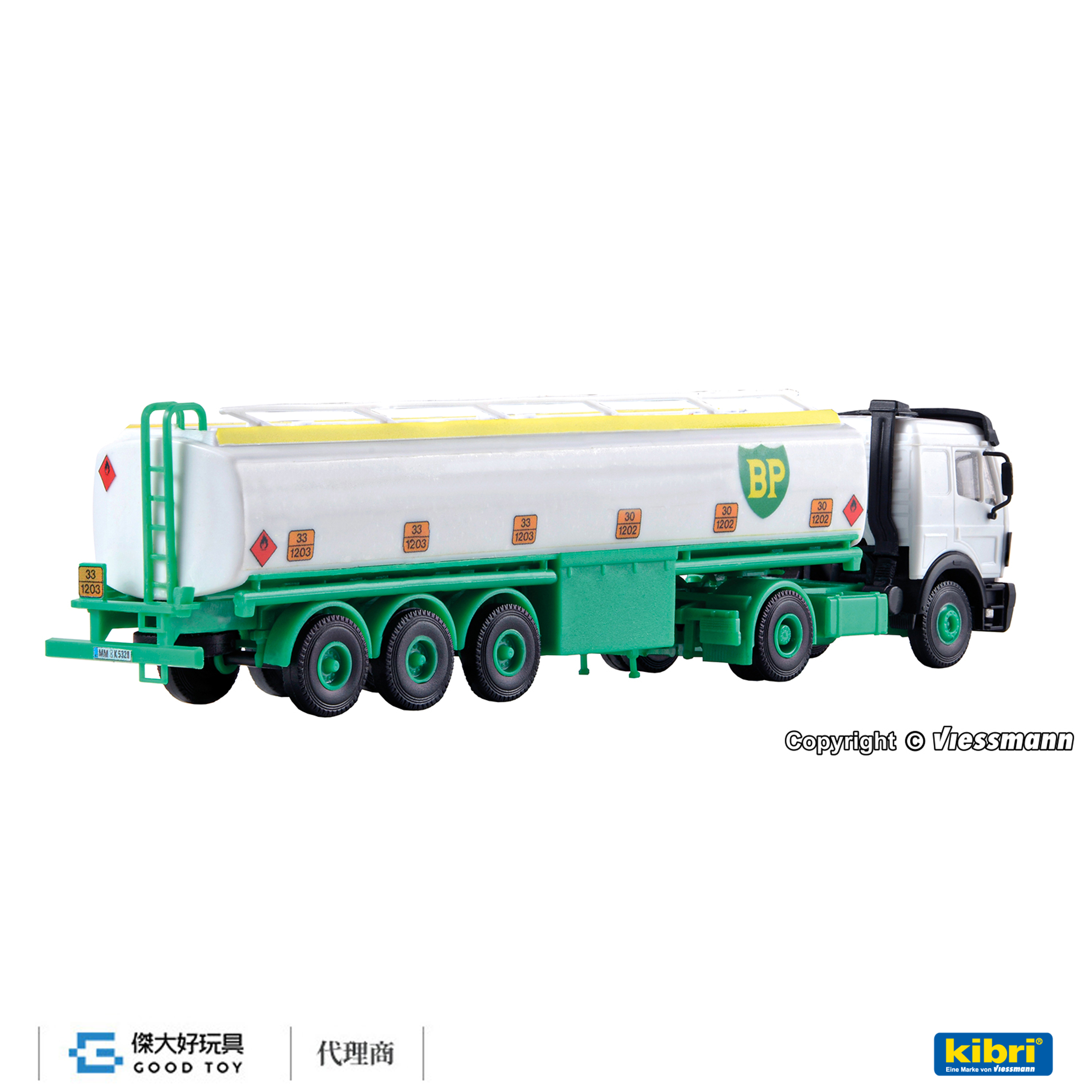 Kibri 14670 (HO kit) Benz 2軸 油罐車 (BP)