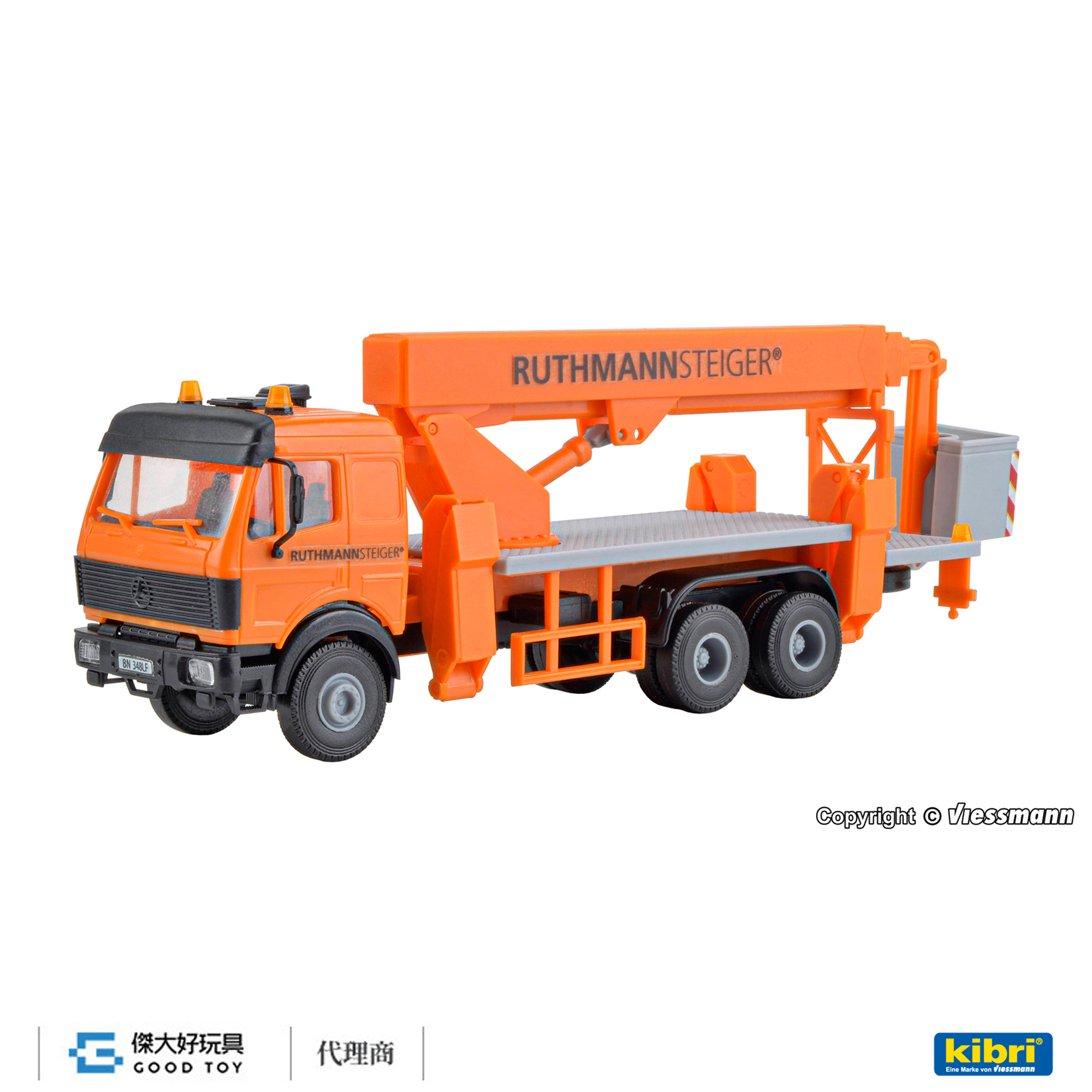 Kibri 15008 (HO kit) Benz SK 搭載RUTHMANN Steiger 起重升降臂作業吊籃