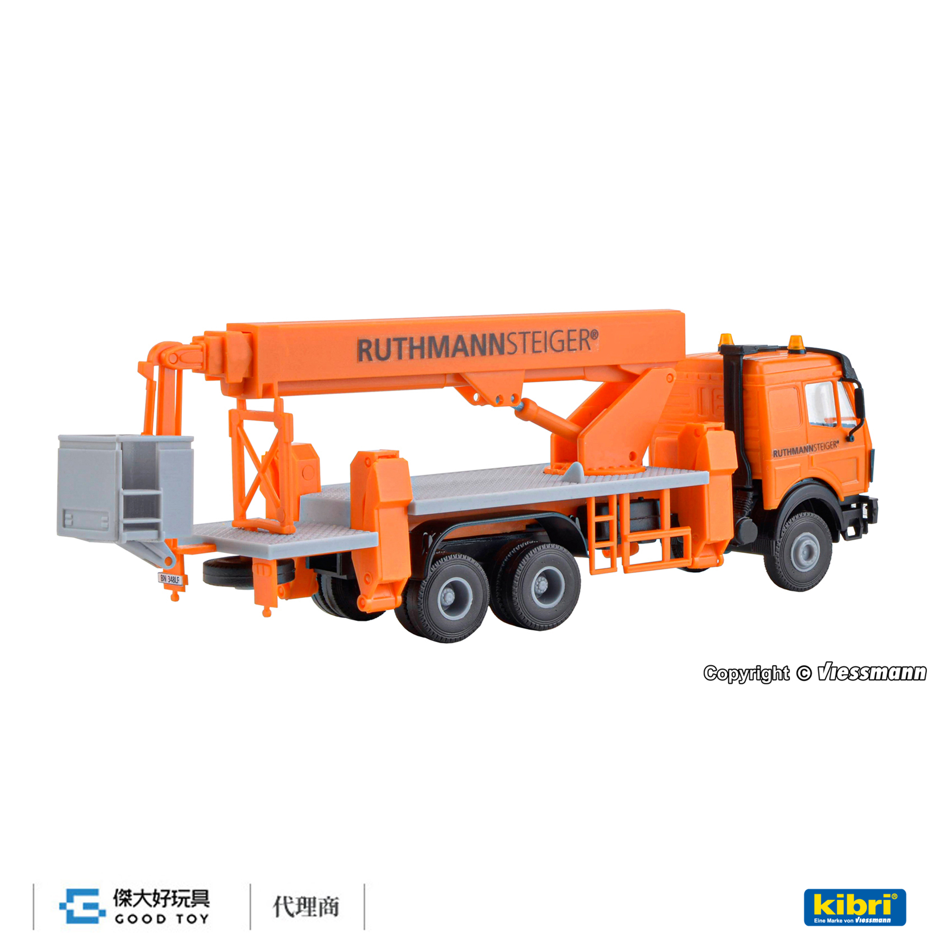 Kibri 15008 (HO kit) Benz SK 搭載RUTHMANN Steiger 起重升降臂作業吊籃