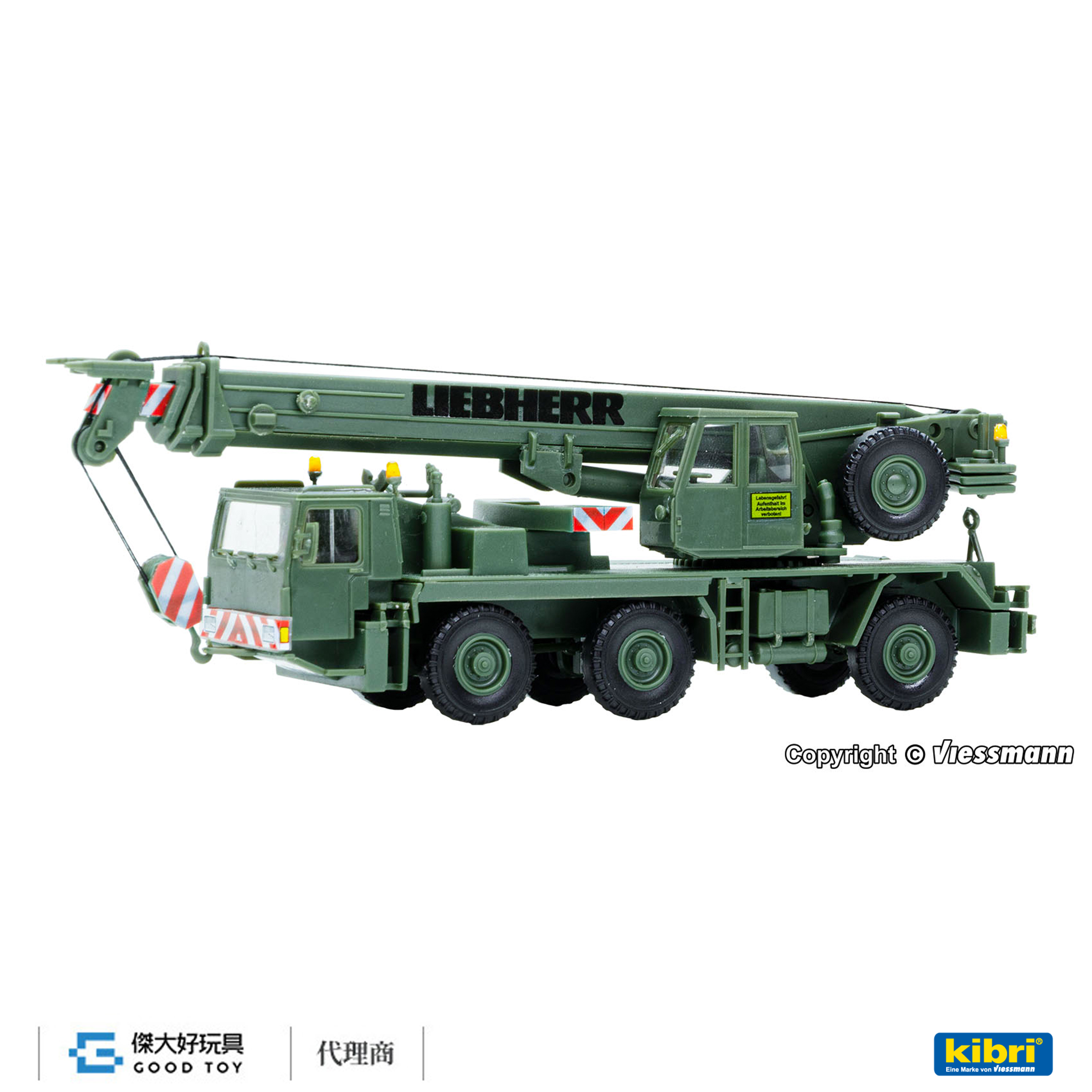 Kibri 18043 (HO kit) LIEBHERR LTM 1050/3 軍用移動式起重機
