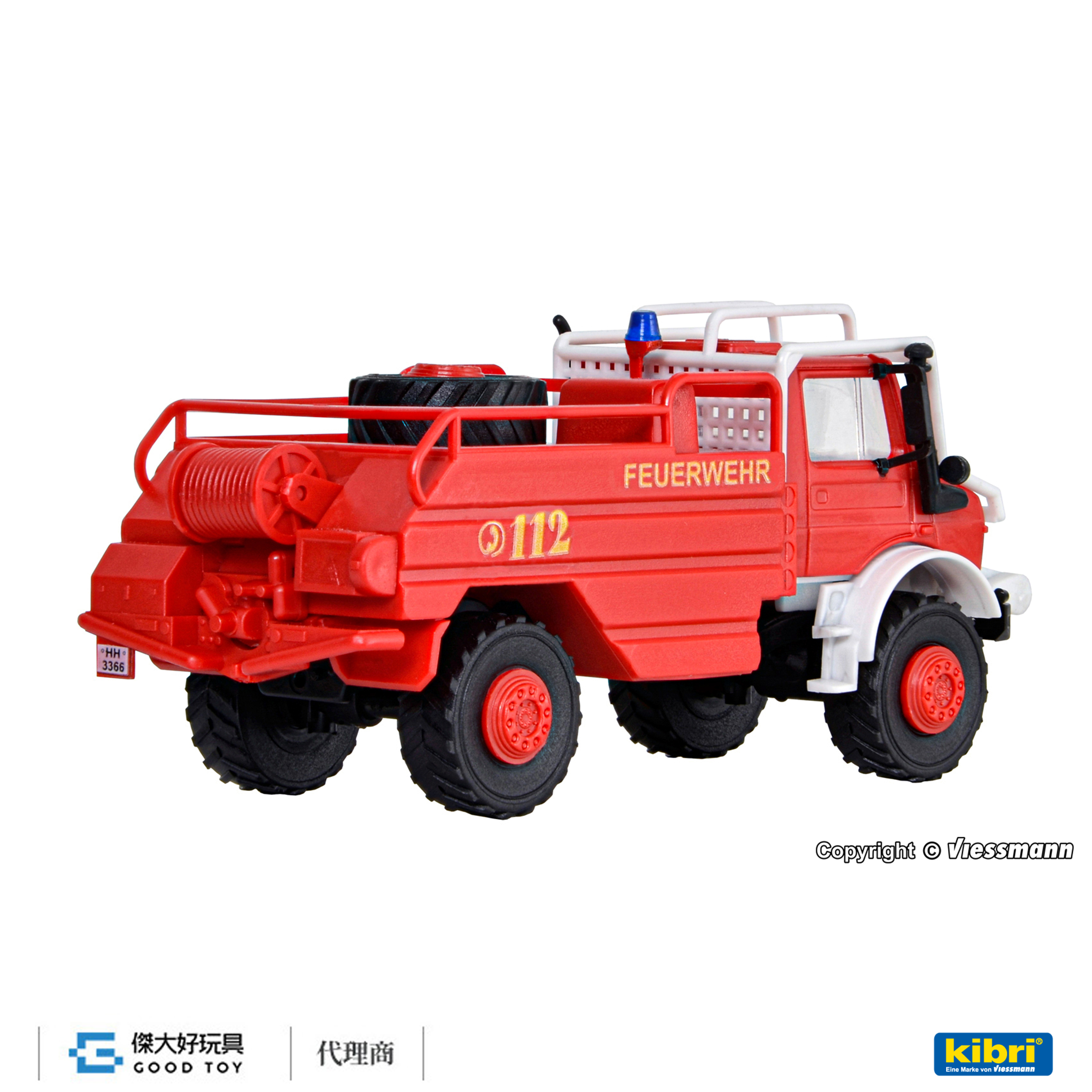Kibri 18270 (HO kit) UNIMOG 消防隊 森林消防車