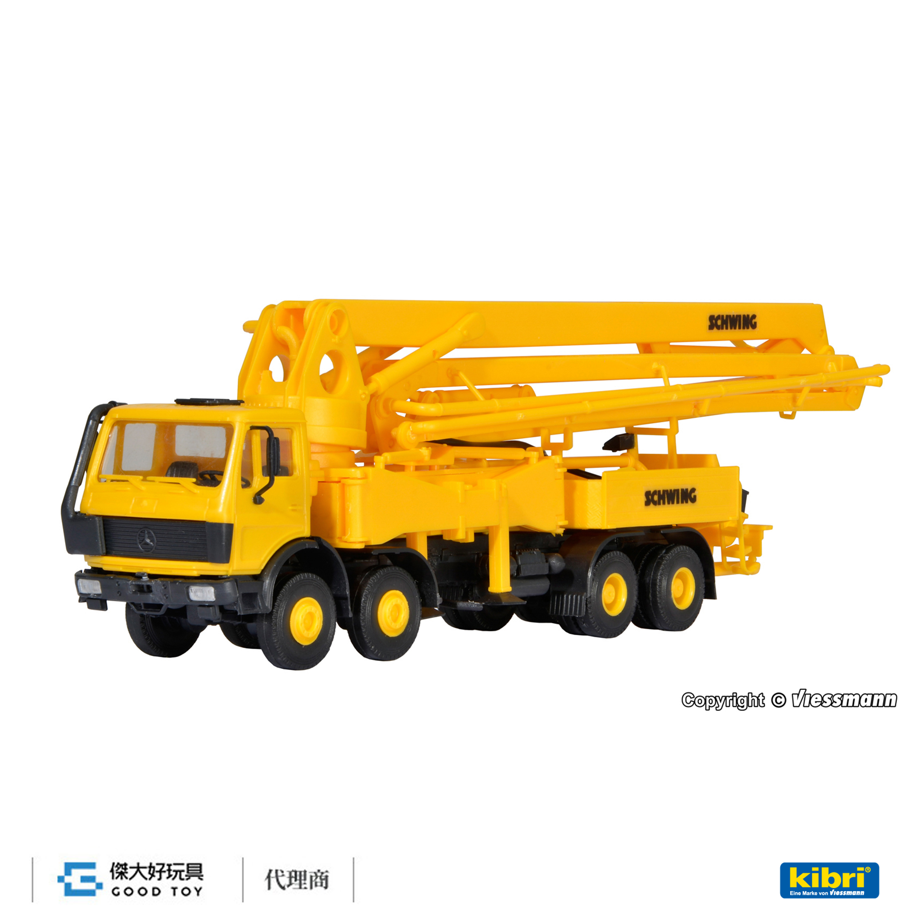 Kibri 10200 (HO kit) SCHWING 4軸混凝土泵送車
