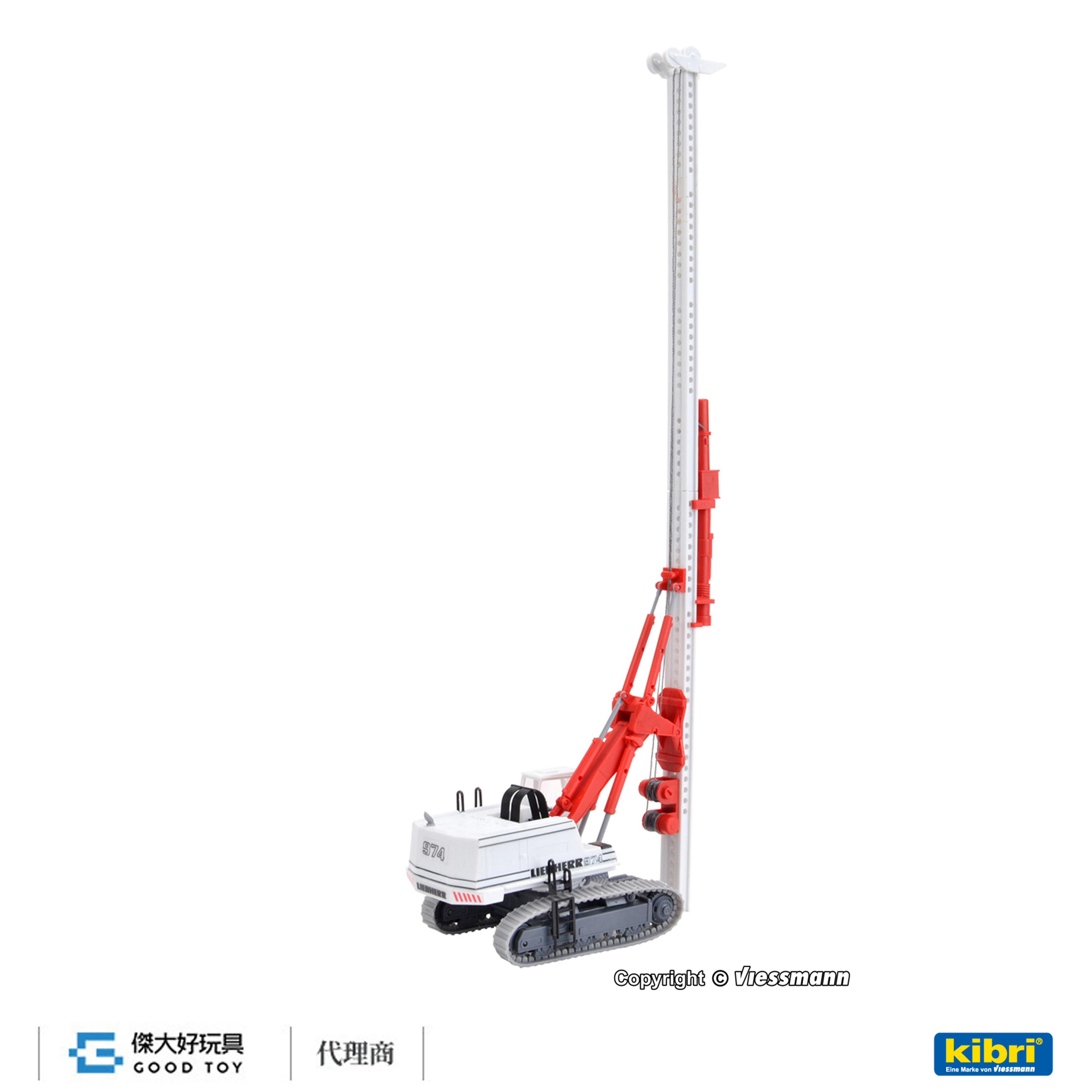 Kibri 11253 (HO kit) LIEBHERR 974 打樁機