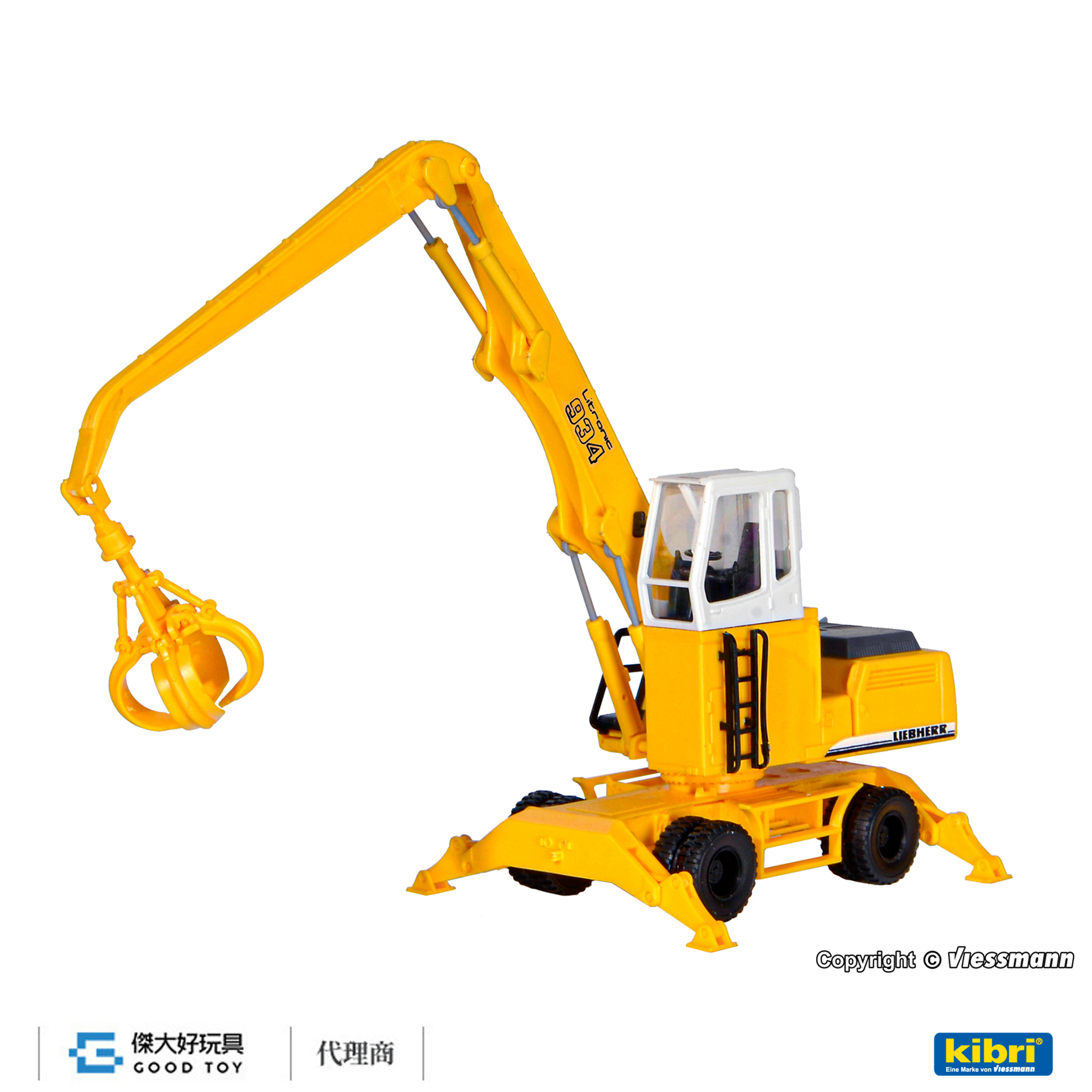 Kibri 11282 (HO kit) LIEBHERR 934 抓吊機