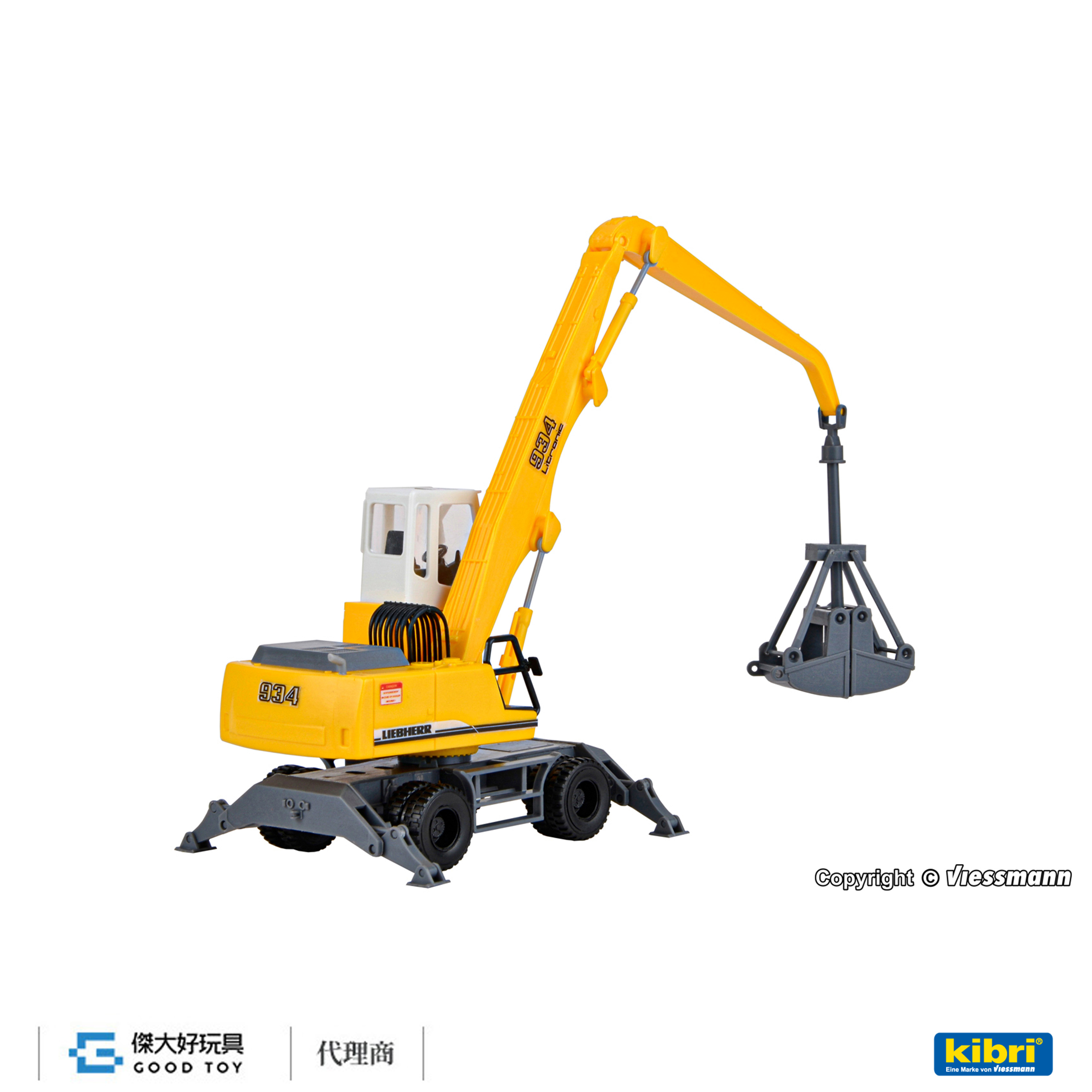 Kibri 11286 (HO kit) LIEBHERR R934 抓吊機