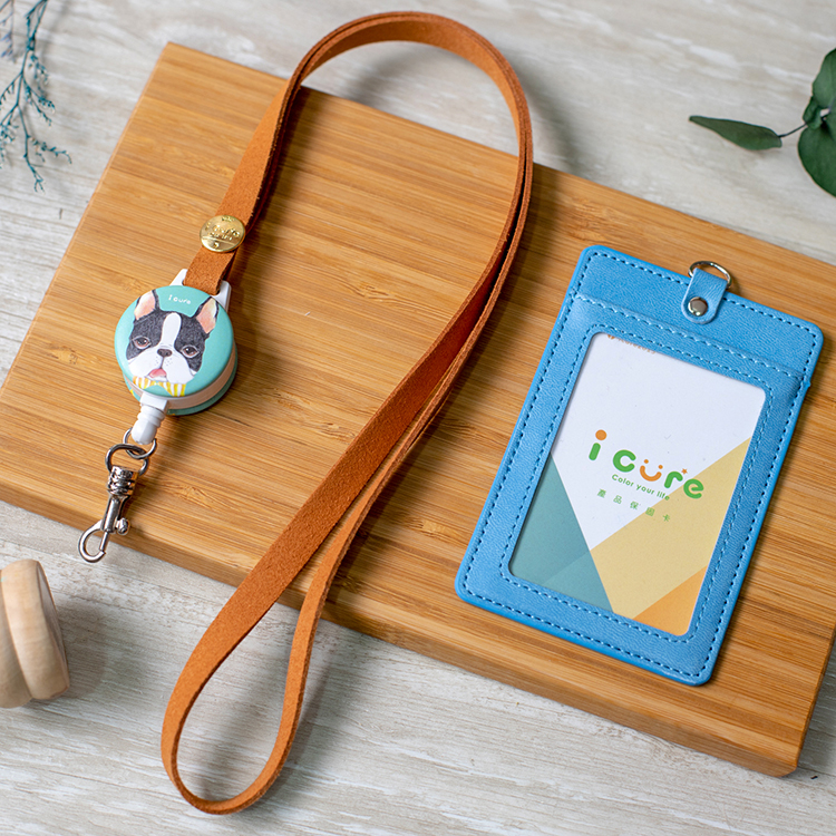 i好戴 伸縮卡套組 -手繪風系列 / 領結波士頓