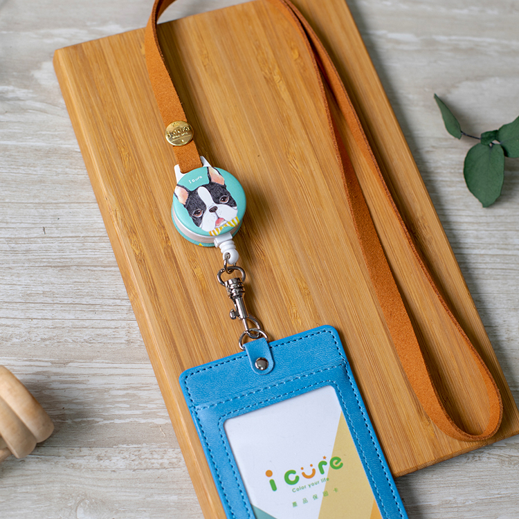 i好戴 伸縮卡套組 -手繪風系列 / 領結波士頓