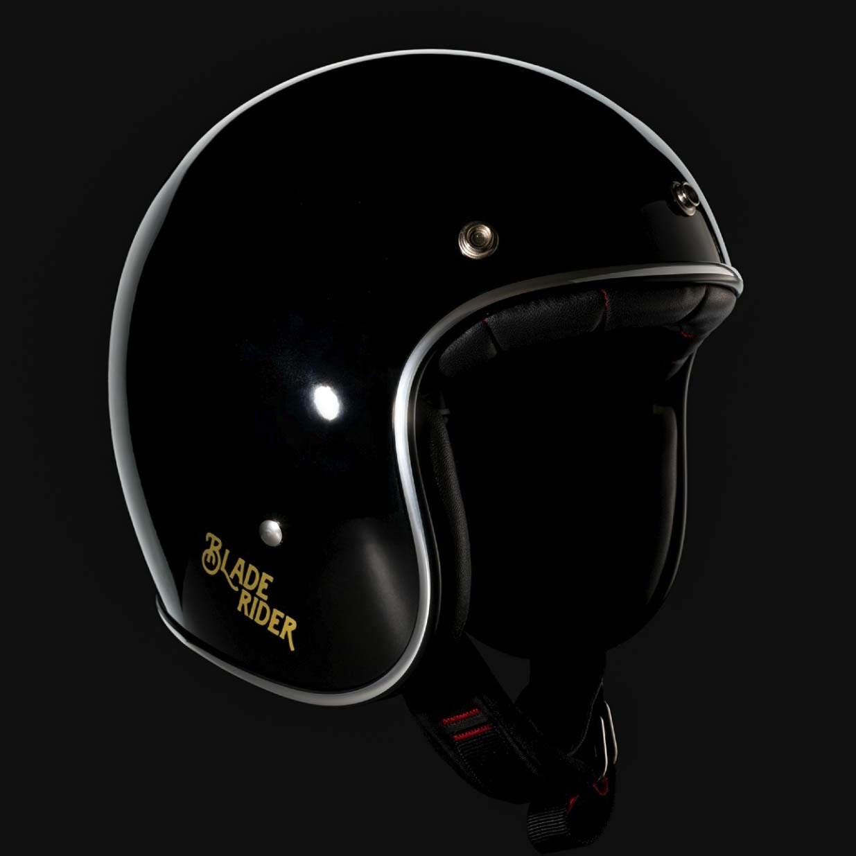 BLADE RIDER VIKINGS 二代 BLACK 亮黑 復古帽 3/4罩