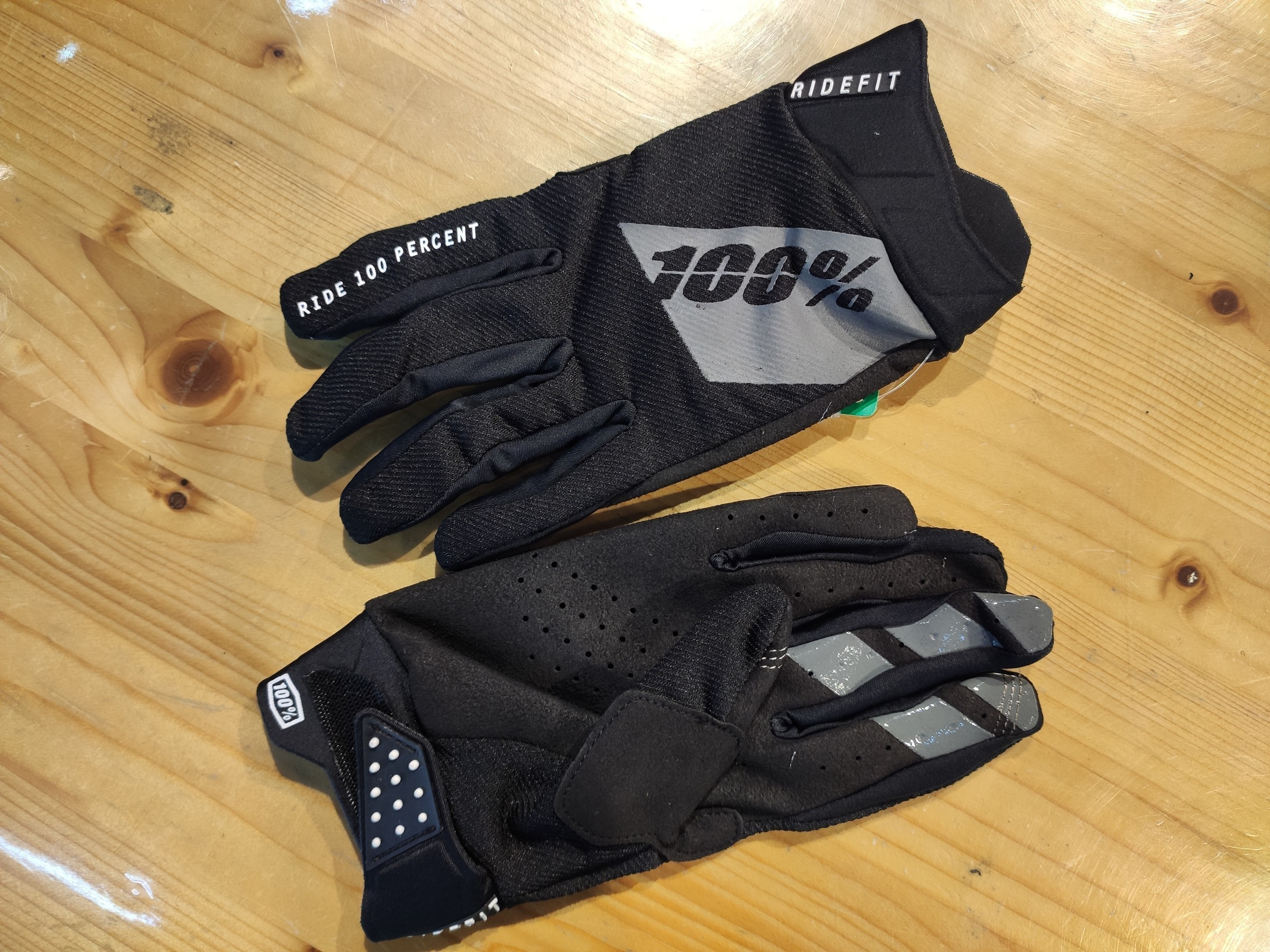 RIDE 100% RIDEFIT BLACK 黑 越野 布手套